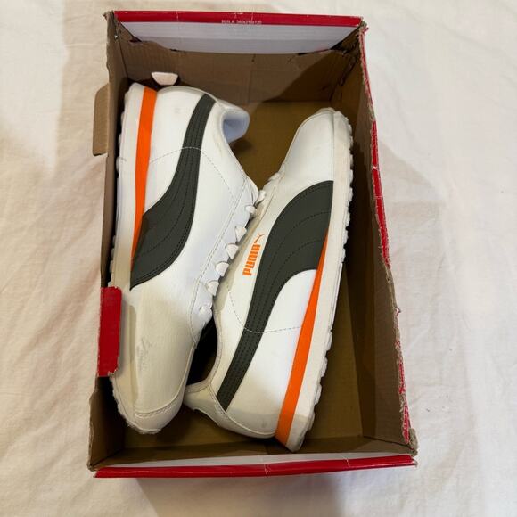 Puma Turin Men’s Sneaker size 10 Puma White Forest Night - Picture 4 of 16